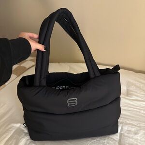 Black Aritzia Puffer Large Tote Bag